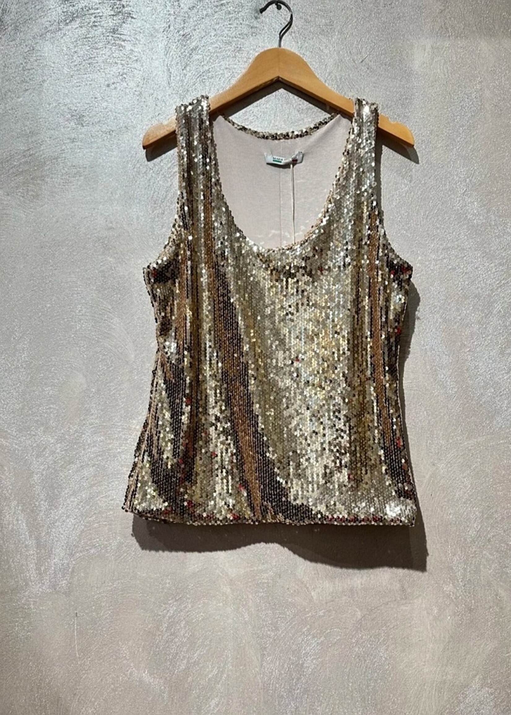 Amy and Clo Sleeveless sequin top