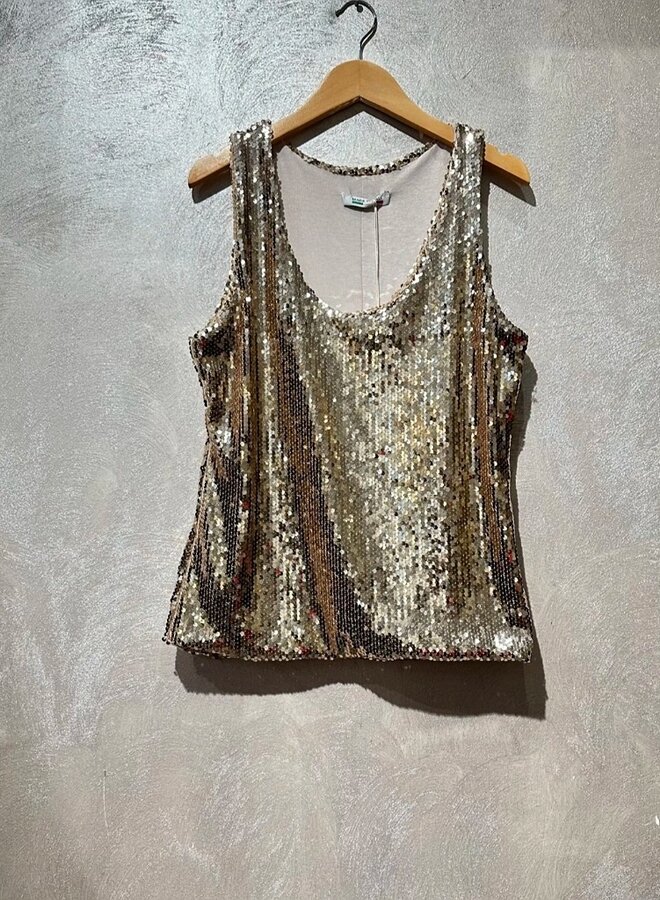 Sleeveless sequin top