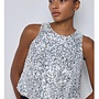 Cropped sequin top