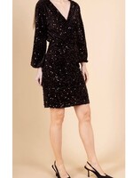 Loriane Sequin mid length dress