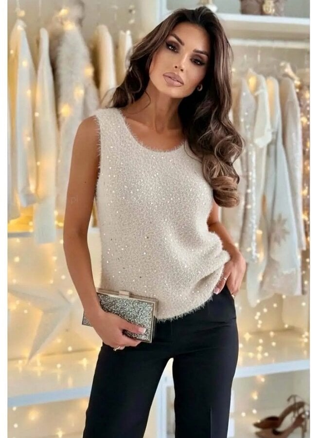 Textured sparkle  top