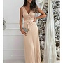 No sleeve sequin pleated gold dress