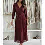 Long sleeve sequin pleated dress with belt