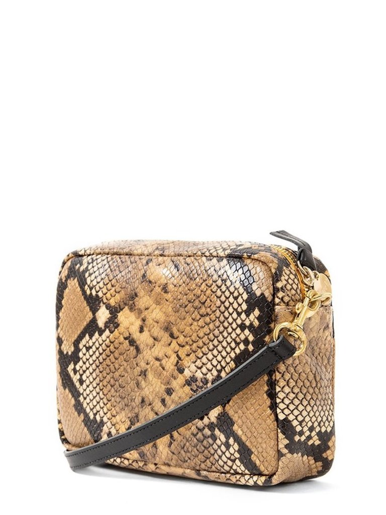 Clare V - Midi Sac - Tan Spring Snake w/ Mini Stripes - ONLINE ...