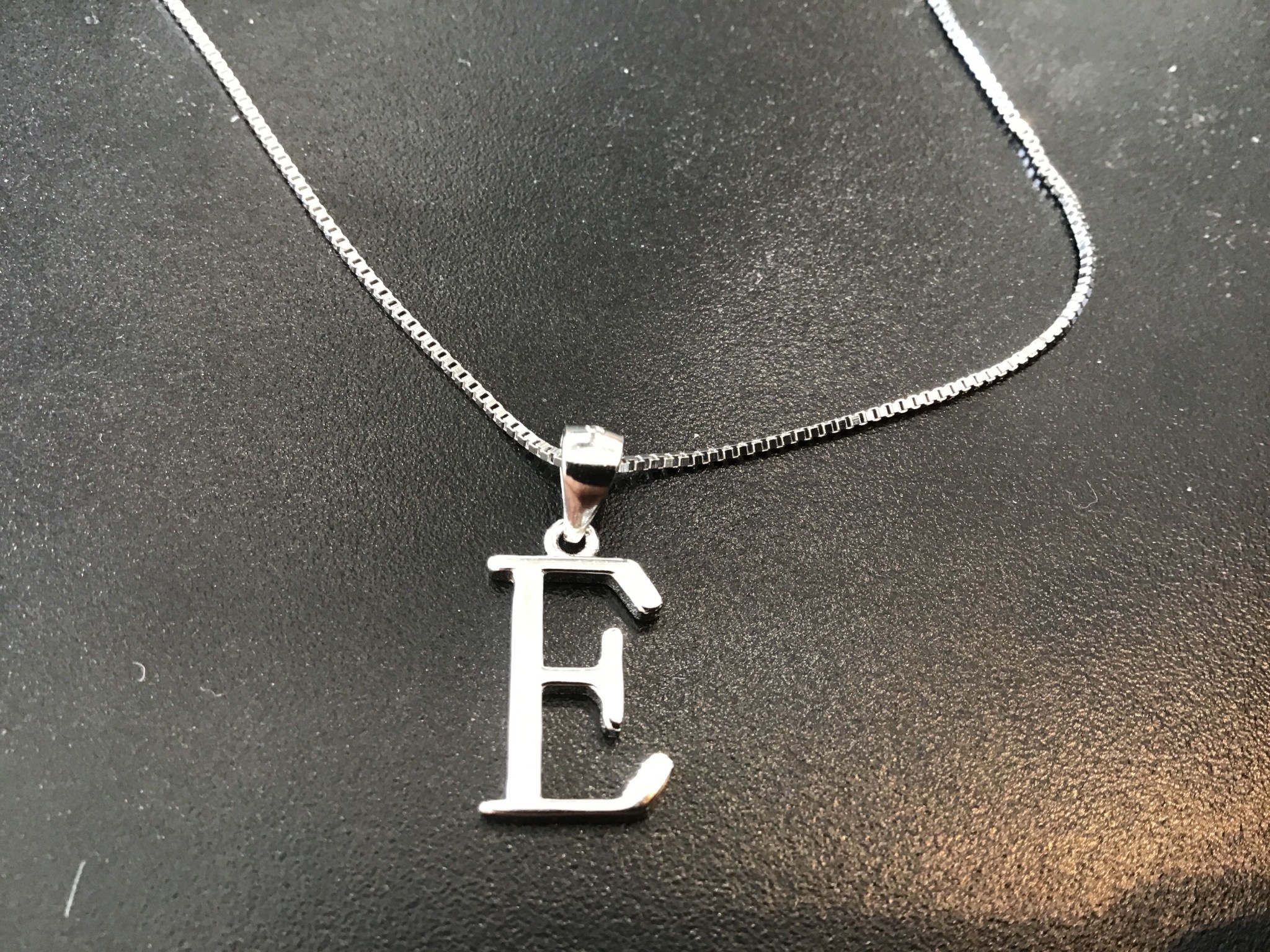 NV2 925-Sterling Silver Necklace Initial
