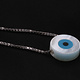 925-Sterling Silver Necklace NO7 Shell Eye