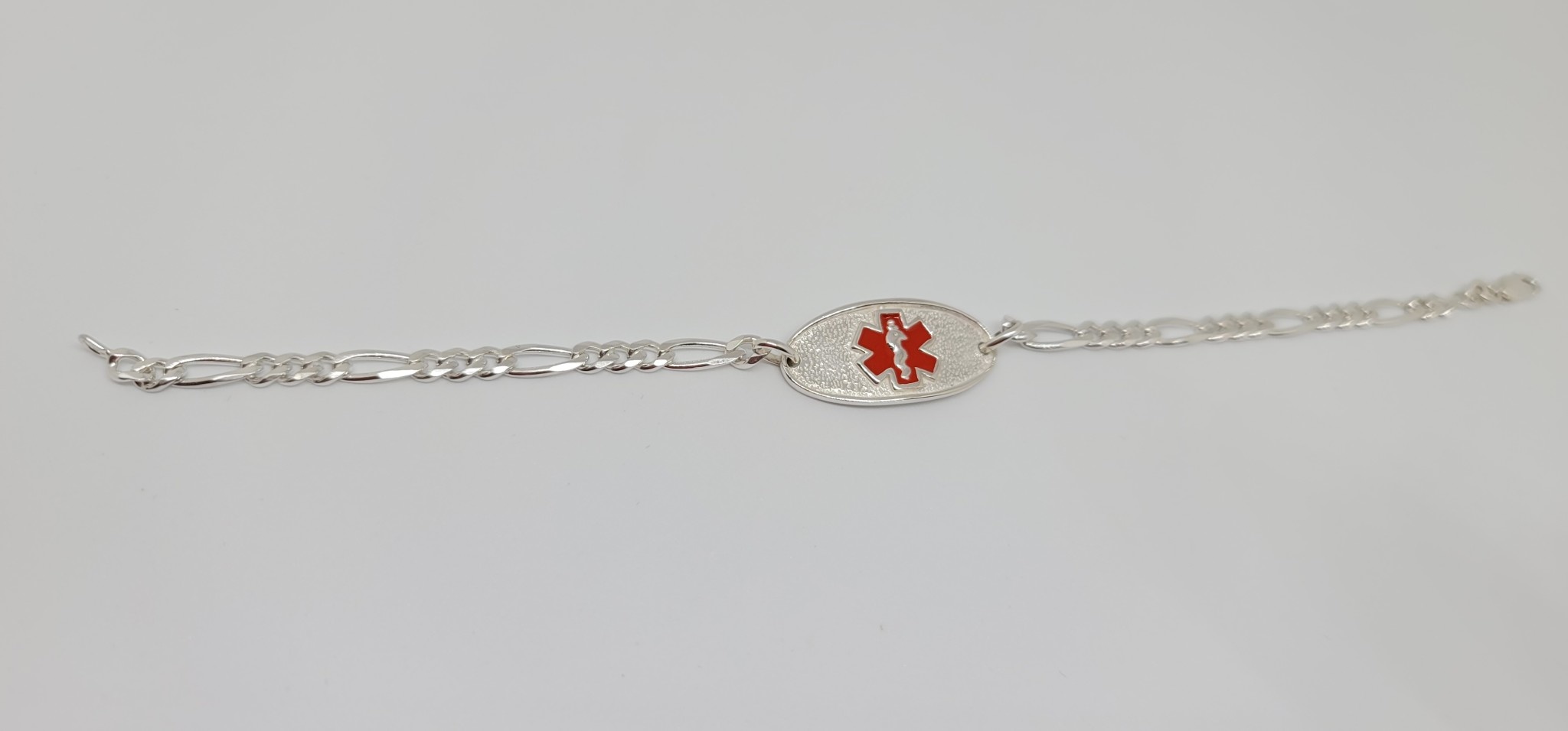 925-Sterling Silver Medical ID Bracelet BK5