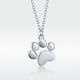 925-Sterling Silver Necklace NS105 Pet's Footprint