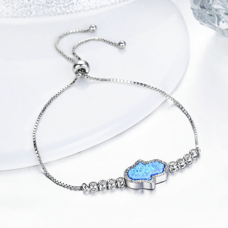 925-Sterling Silver Opal Bracelet BS76