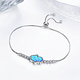 925-Sterling Silver Opal Bracelet BS76