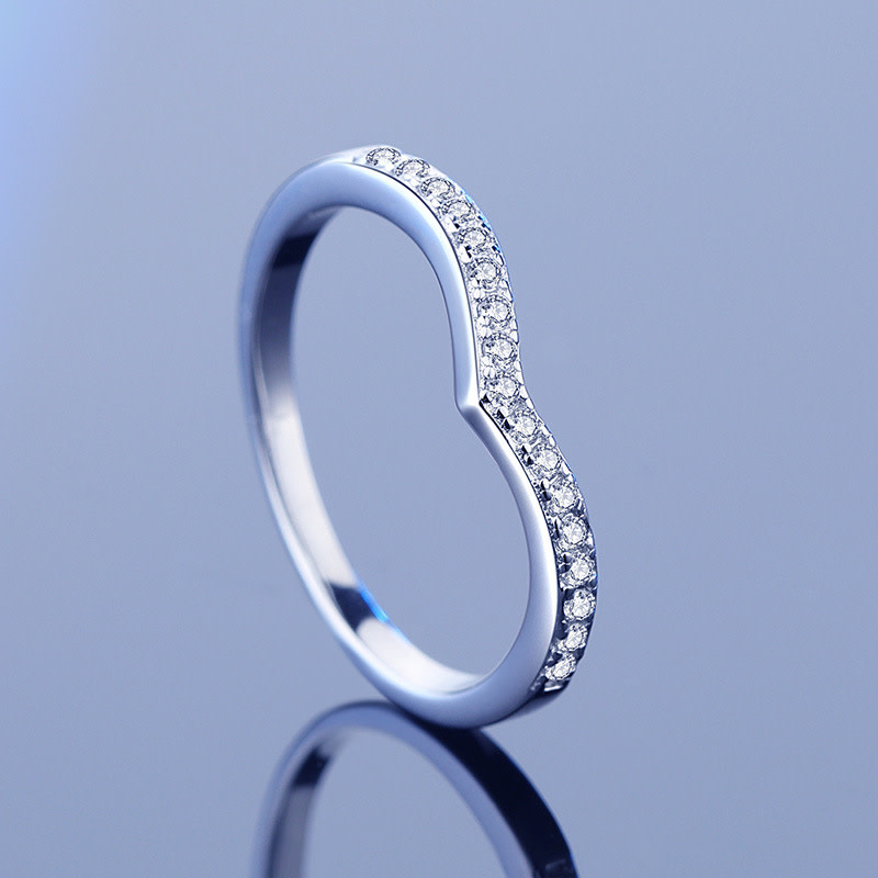 925-Silver Moissanite Diamond Ring RL60