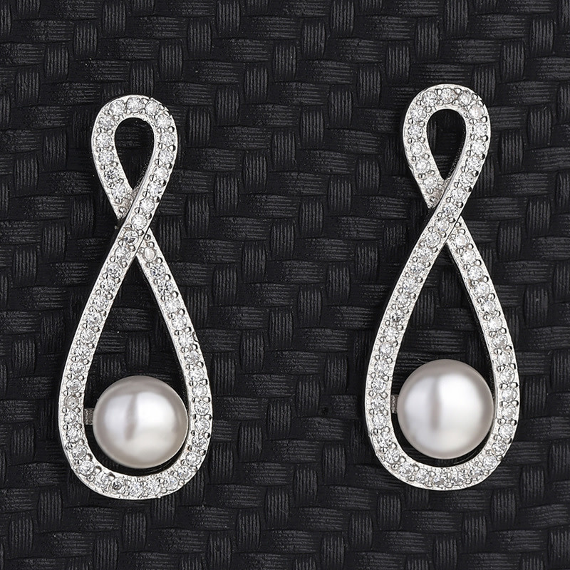 925-Silver Freshwater Pearl Earrings EH11