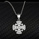 925-Sterling Silver Cross Necklace NH19