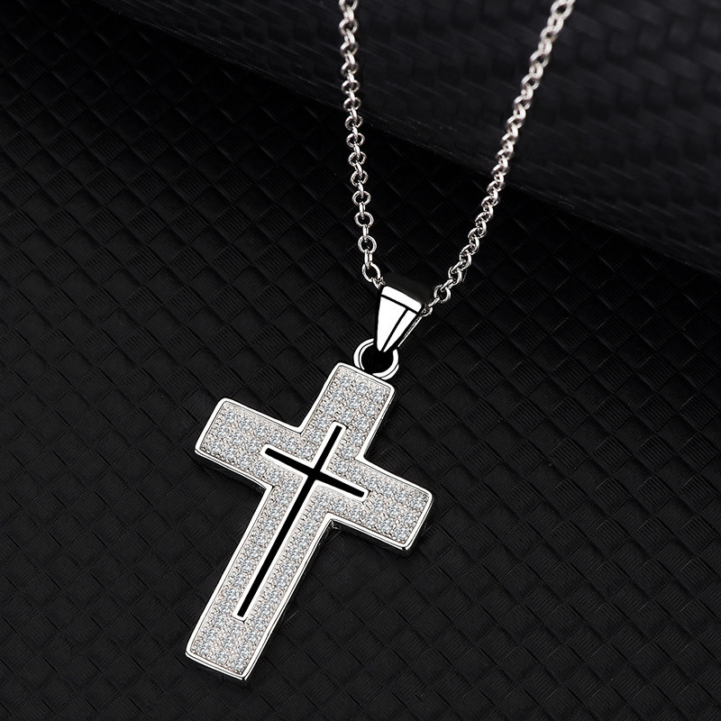 925-Sterling Silver Cross Necklace NH22