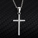 925-Sterling Silver Cross Necklace NH30