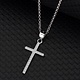 925-Sterling Silver Cross Necklace NH30