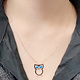 925-Sterling Silver Owl Necklace NH32