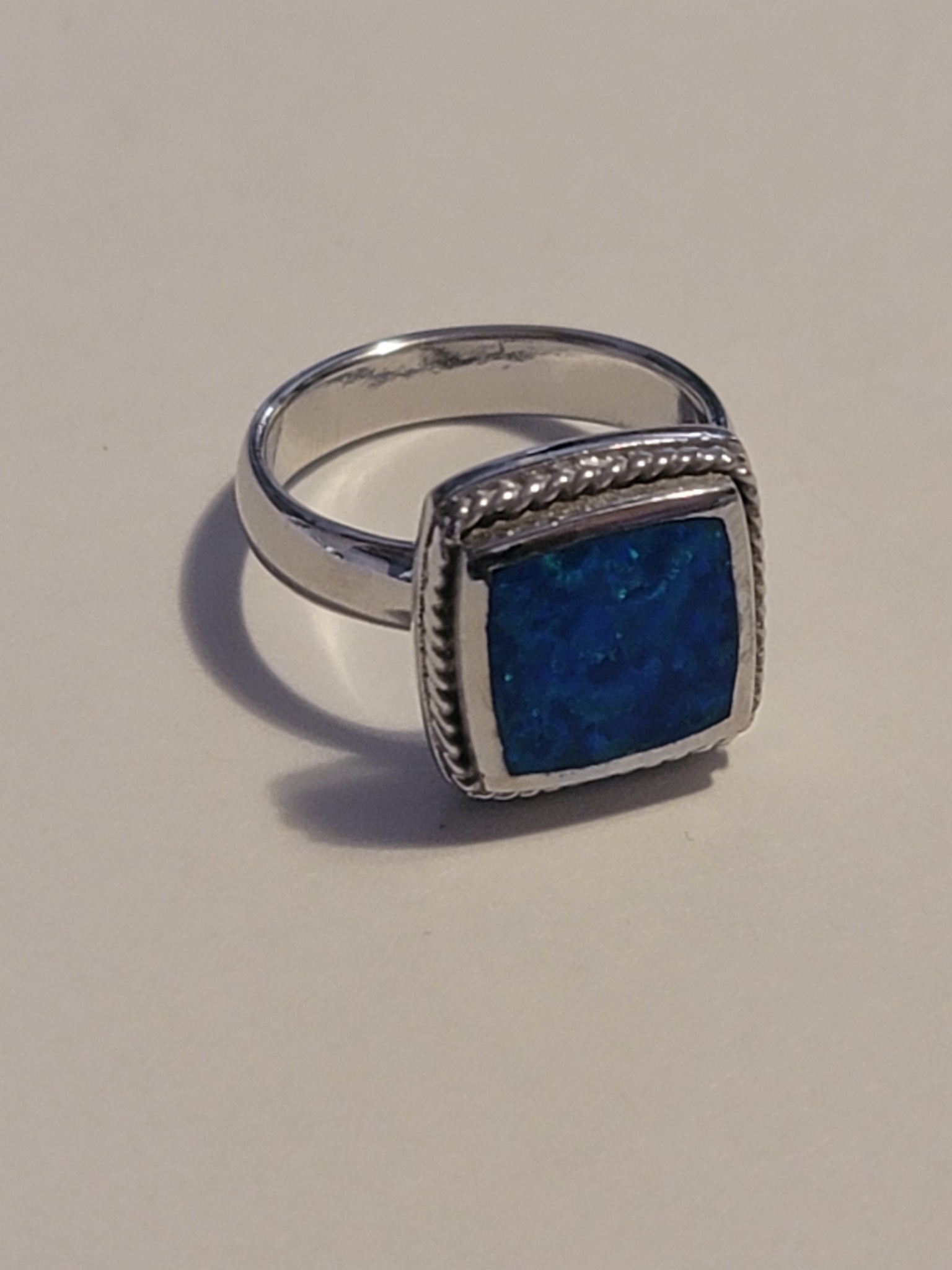 925-Sterling Silver Opal Ring RV6