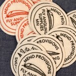 MEND "FLY ANGLING SUPPLIES" FELT PATCH 3"
