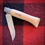 Opinel OPINEL No. 08 CLASSIC KNIFE w/ LEATHER LACE - STAINLESS STEEL
