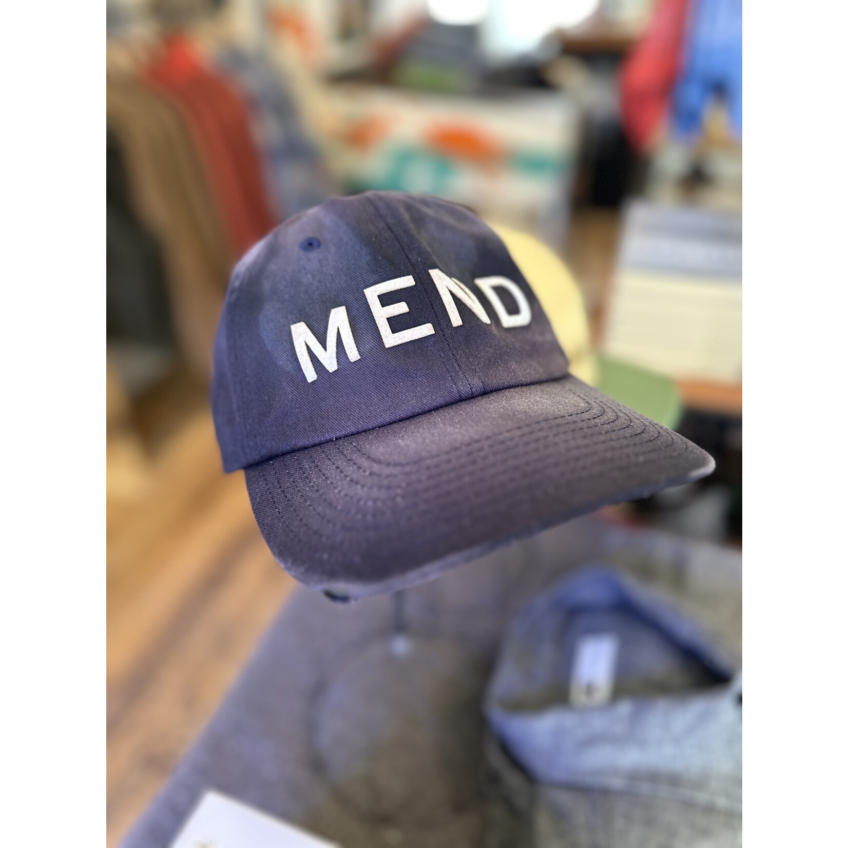 MEND LOGO CAP - NAVY/CREAM - MADE IN USA