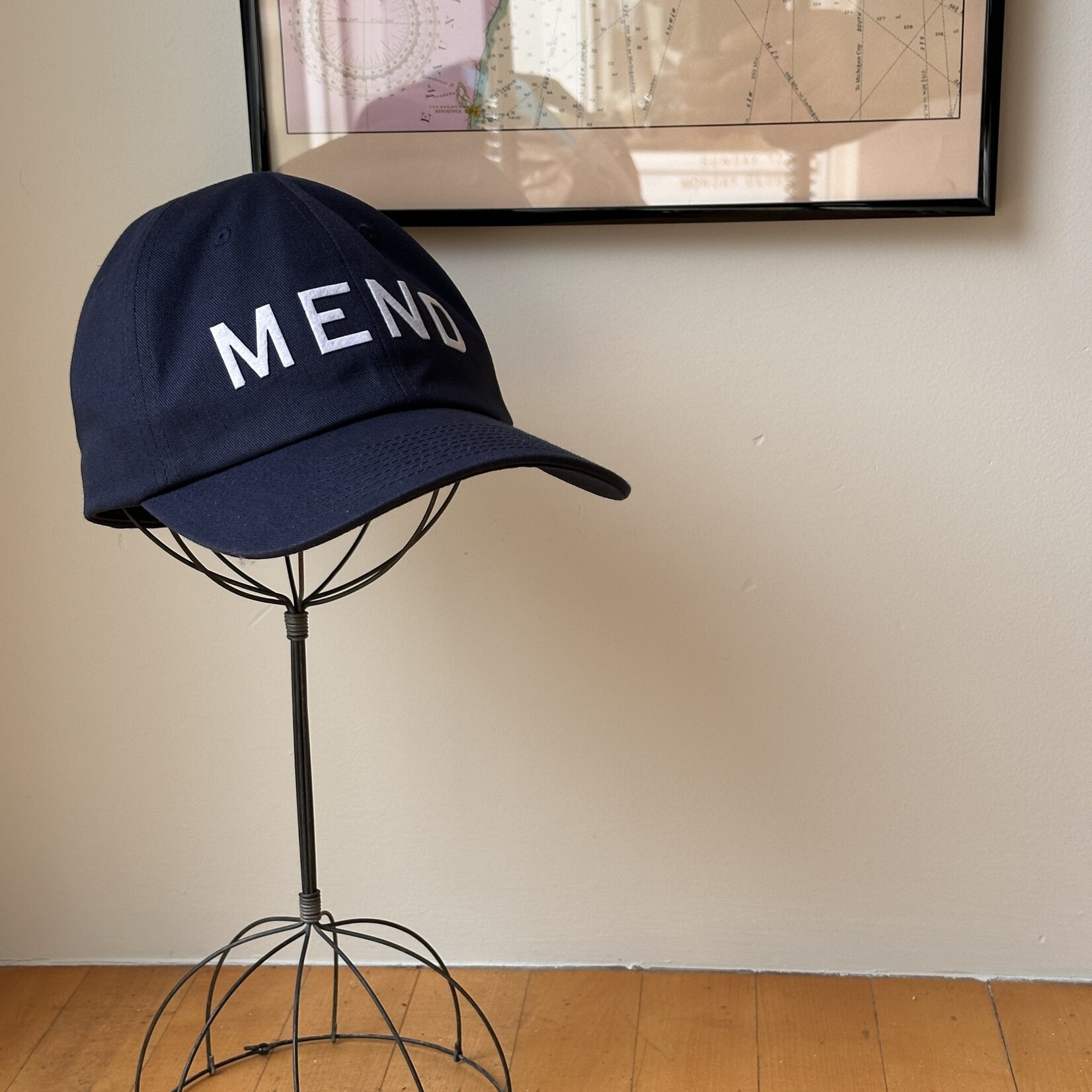 MEND LOGO CAP - NAVY/CREAM - MADE IN USA
