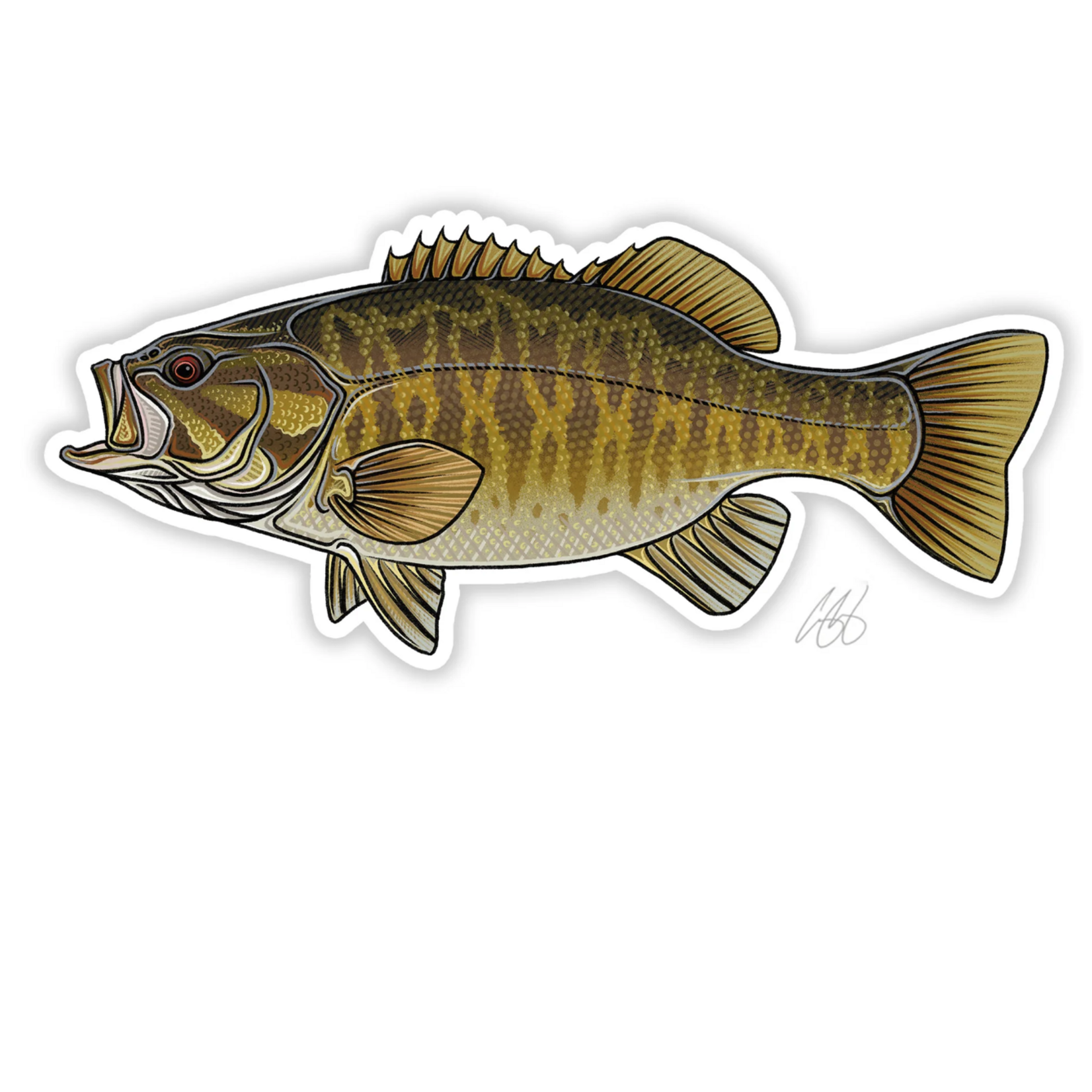 CASEY UNDERWOOD STICKER - SMALLMOUTH