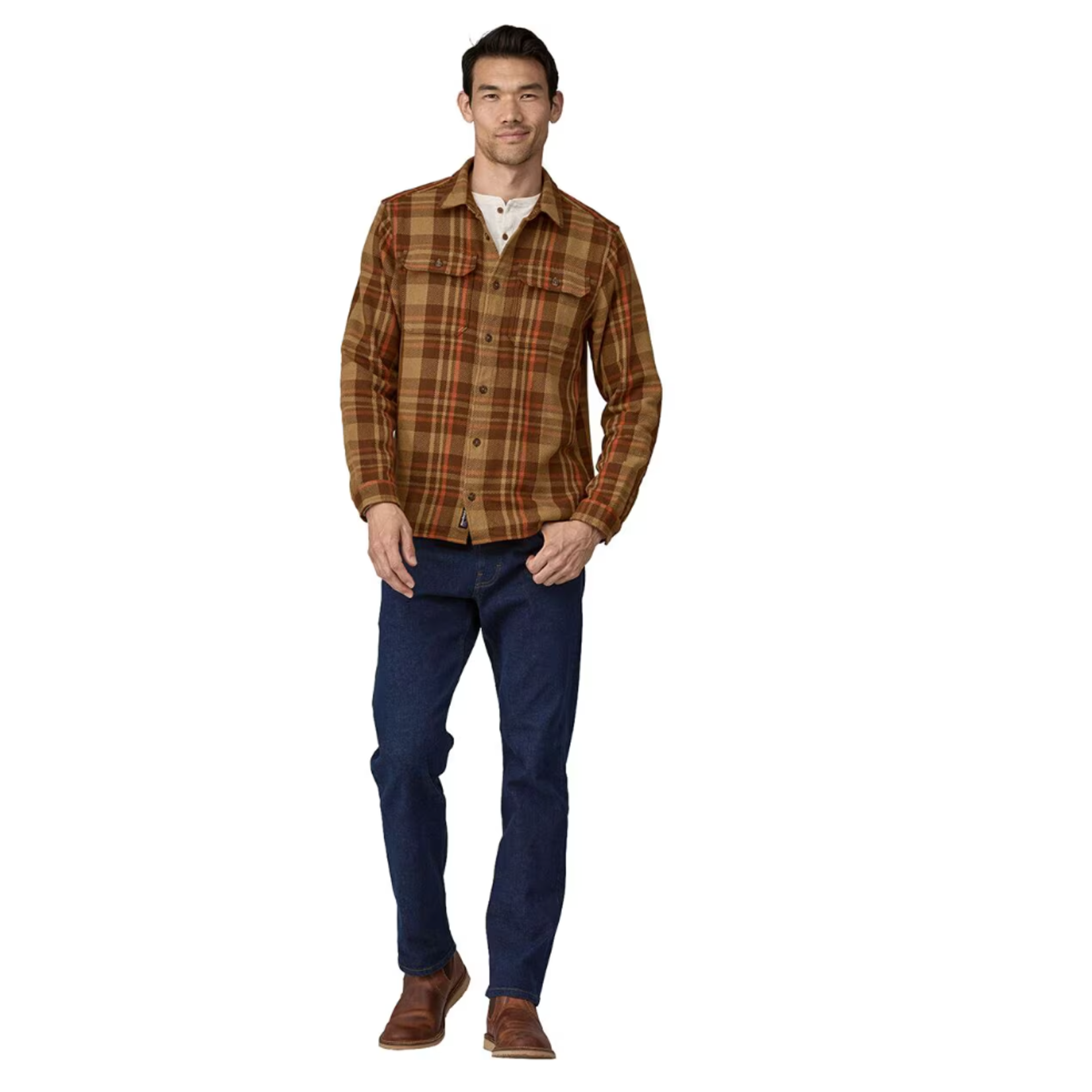 Patagonia Patagonia M's Fjord Loft Shirt - Forested: Nest Brown