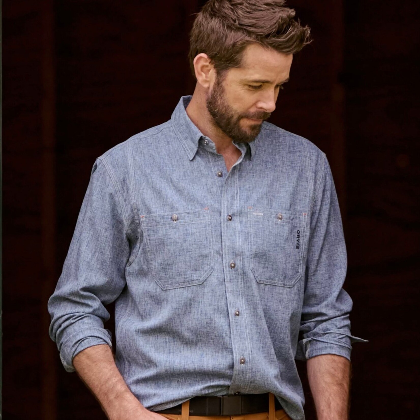 Orvis Tech Chambray LS Work Shirt