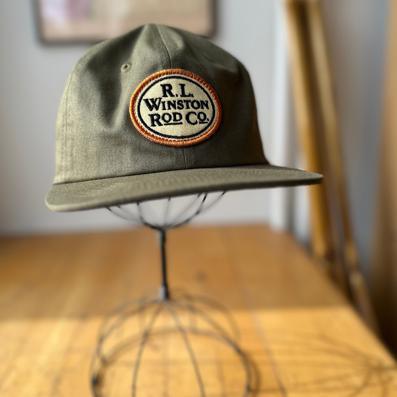 RL Winston Rod Co. Winston Rod Co. "Tailwater" Olive Logo Cap - One Size