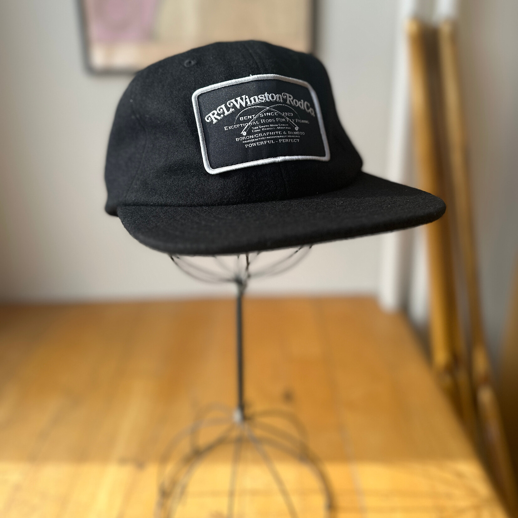 RL Winston Rod Co. Winston Rod Co. "Powerful Perfect" Black Wool Cap - One Size