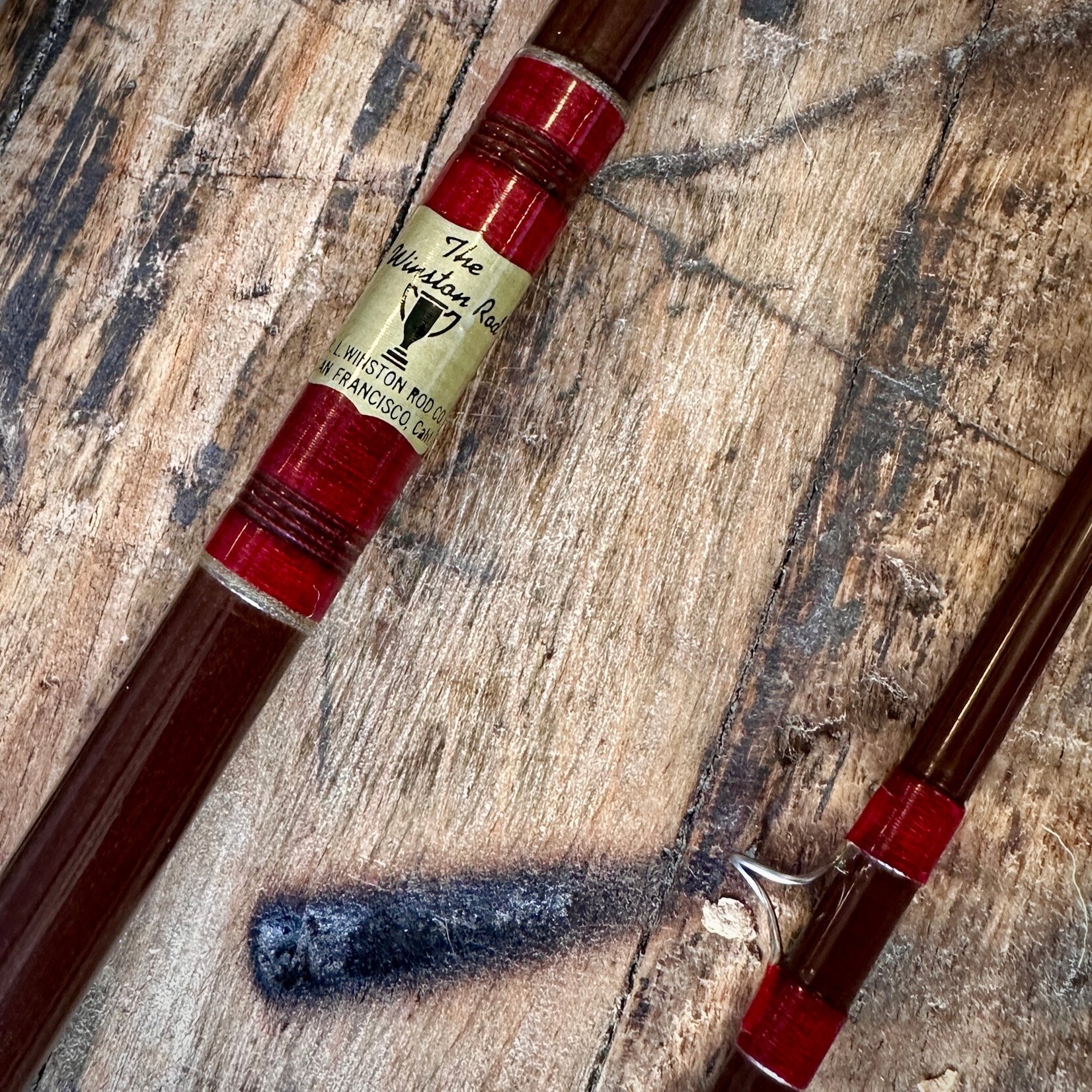 Winston Fiberglass Fly Rod, Winston Cup Logo - 8'6" 6 weight - Vintage