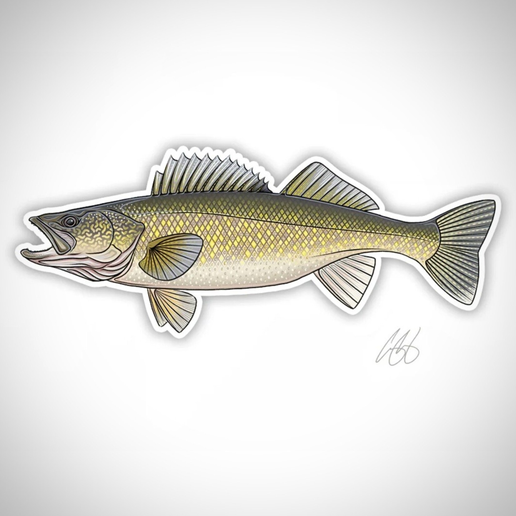 CASEY UNDERWOOD STICKER - WALLEYE