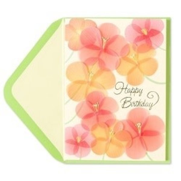 Scattered Flowers Birthday Card