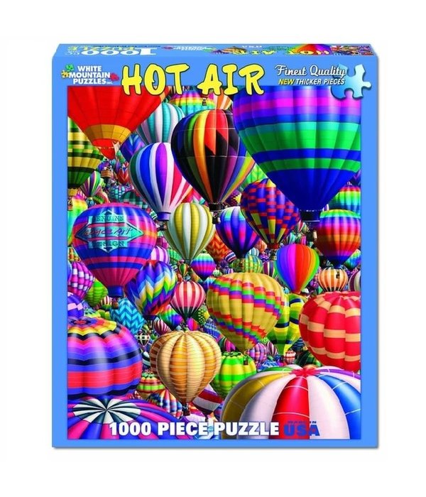 White MTN Puzzles 1000 Piece Hot Air Balloon Puzzle