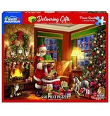 White MTN Puzzles Delivering Gifts 1000 Piece Puzzle