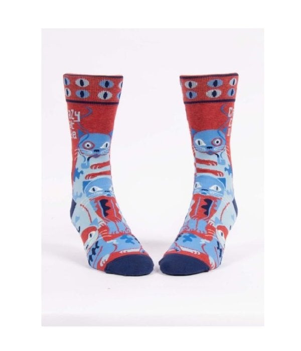 Blue Q Crazy Cat Dude Men's Socks