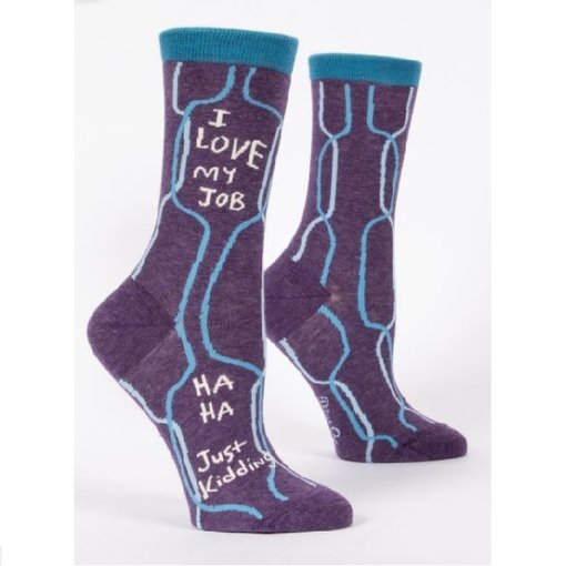 Blue Q I Love My Job Women's Socks