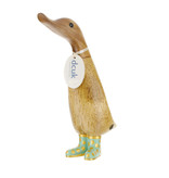 Pastel/Gold Welly Duckling Green