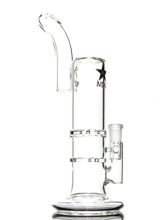 New Dynasty Glass Hybrid Foot Double Disk Perc Bubbler