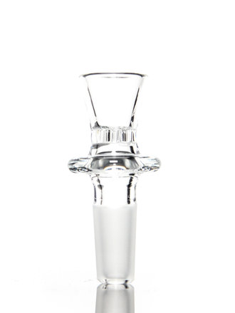 Blazing Blue Glass Honeycomb Slide 14mm - Clear