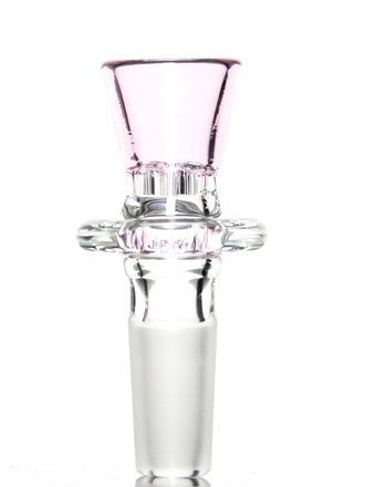 Blazing Blue Glass Honeycomb Slide 14mm - Pink