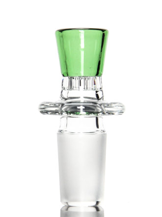 Blazing Blue Glass Honeycomb Slide 18mm - Emerald