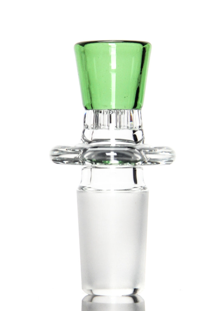 Blazing Blue Glass Honeycomb Slide 18mm - Emerald