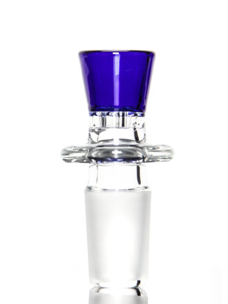 Blazing Blue Glass Honeycomb Slide 18mm - Cobalt