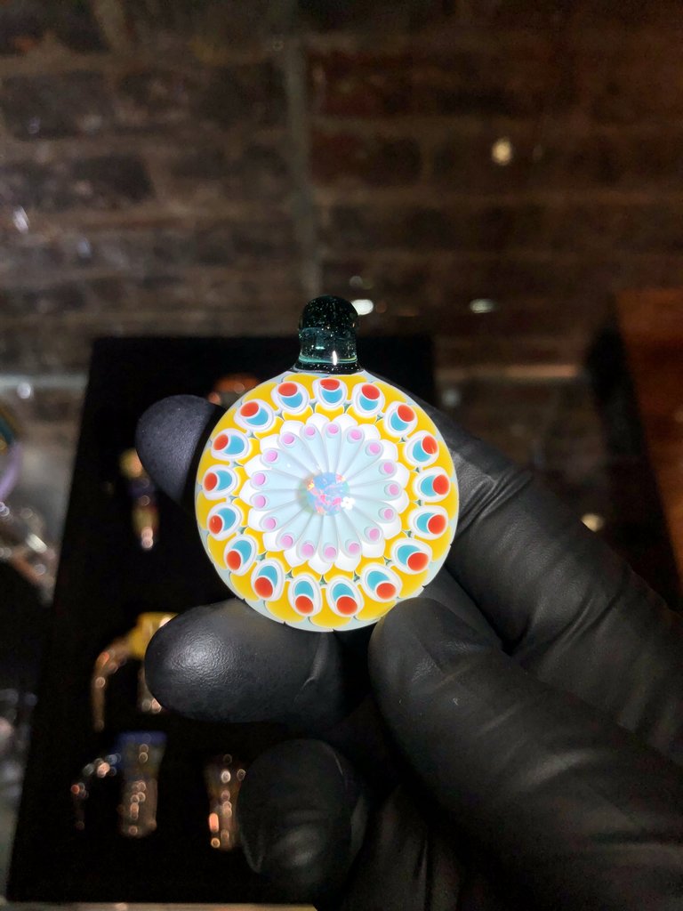 Olour Dotstack pendant with 6mm Lensed opal 1