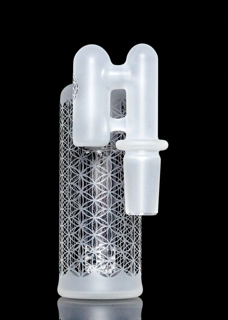 Seed of Life SoL Ash Catcher Sacred-G Blasted 18mm 90 Degree