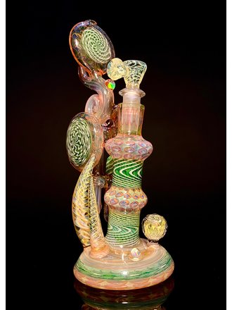Shuhbuh Fume double w/ Natural perc splash guard and facet attachments Shuhbuh Fume double w/ Natural perc splash guard and facet attachments