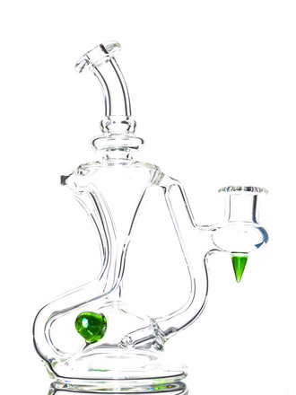 Donde Clear single up Recycler with accent attachment Green Stardust