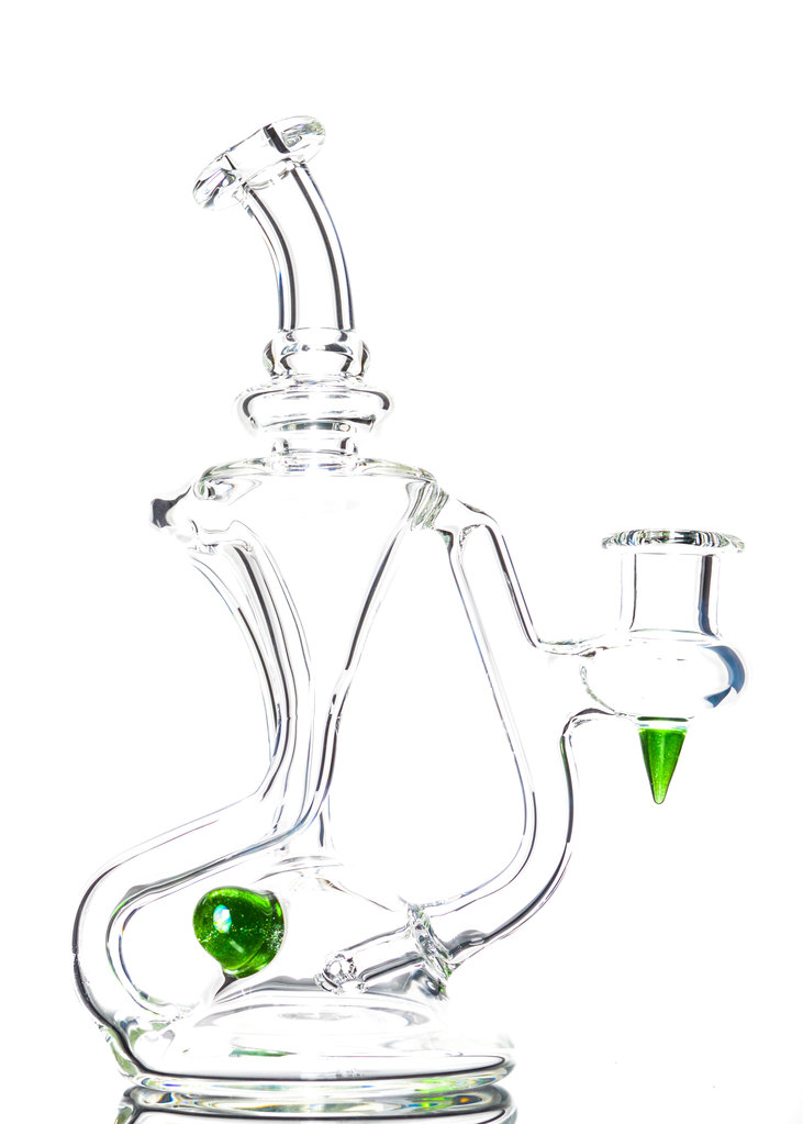 Donde Clear single up Recycler with accent attachment Green Stardust